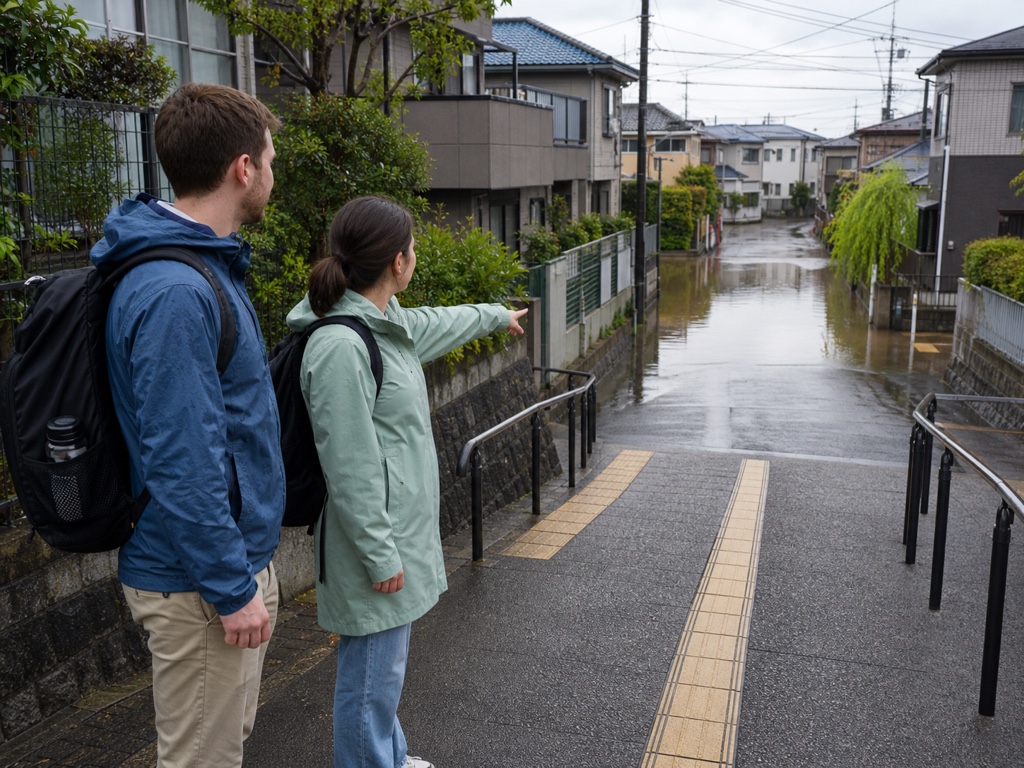 Avoiding fast-moving and flooded water during a flood