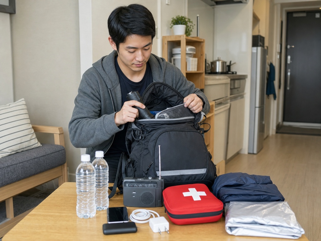 Packing an emergency go-bag to keep by the door
