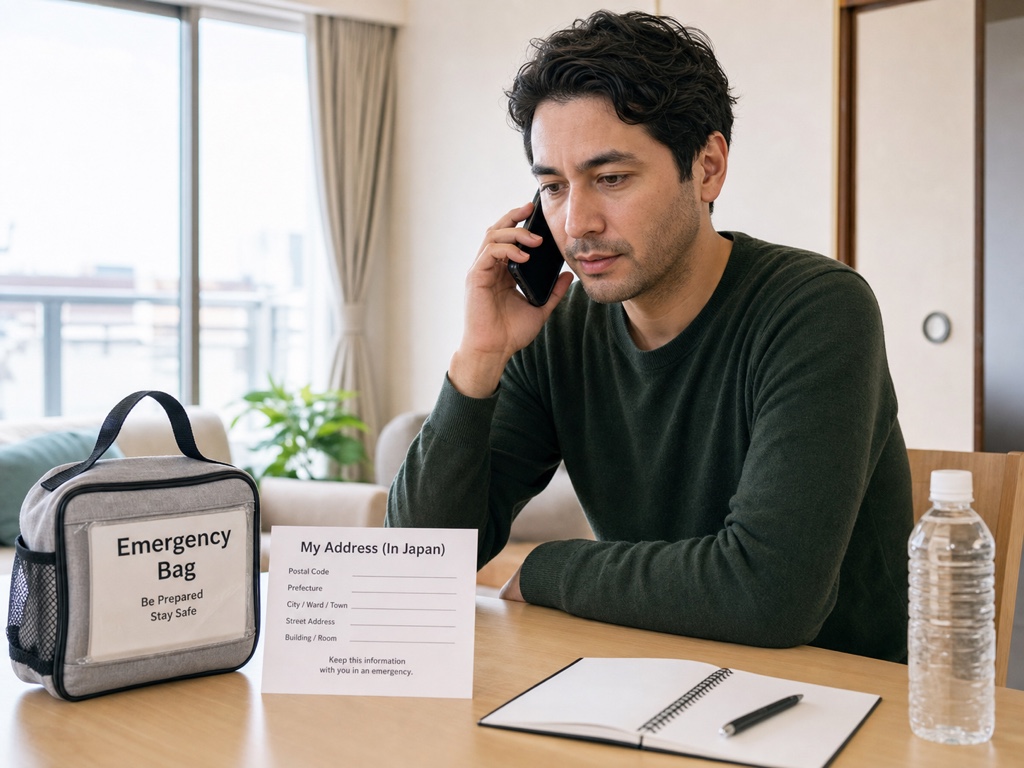 Making an emergency phone call in Japan